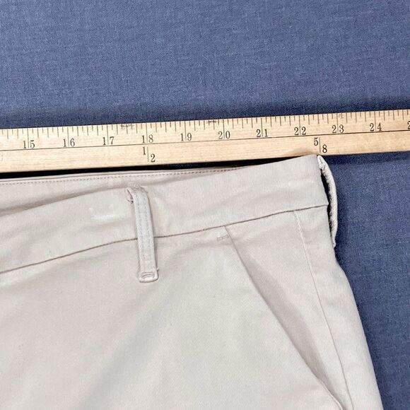 NYDJ Pants Womens Sz 20W Tan Khaki Marilyn Straight Leg Stretch Frayed Hem Ankle - Picture 12 of 16